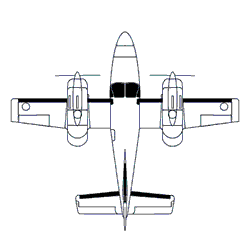 Cessna Eagle/Golden Eagle 421C (With Lights)
